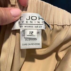 Gold champagne St John lined evening pants size 12